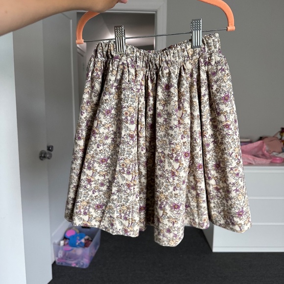 Girls one child floral corduroy skirt - Picture 2 of 3